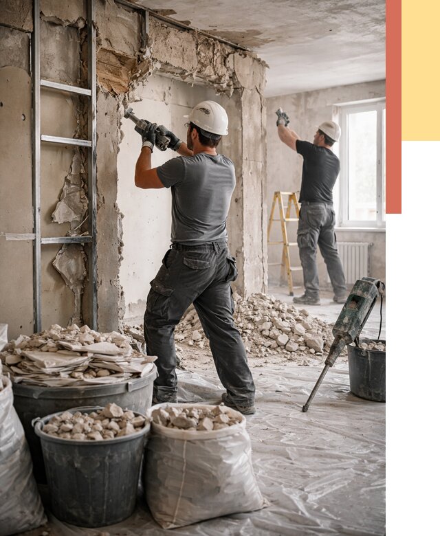 Демонтажные работы в Салехарде от 2890 руб. — услуги и цена под ключ | ОТДЕЛОЧНИК-Слх