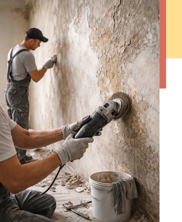 Снятие и удаление краски со стен в Салехарде от 2248 руб. — ОТДЕЛОЧНИК-Слх