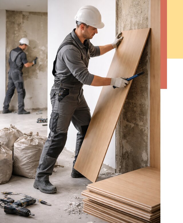 Демонтаж стеновых панелей в Салехарде от 3746 руб. за м² быстро и недорого | ОТДЕЛОЧНИК-Слх