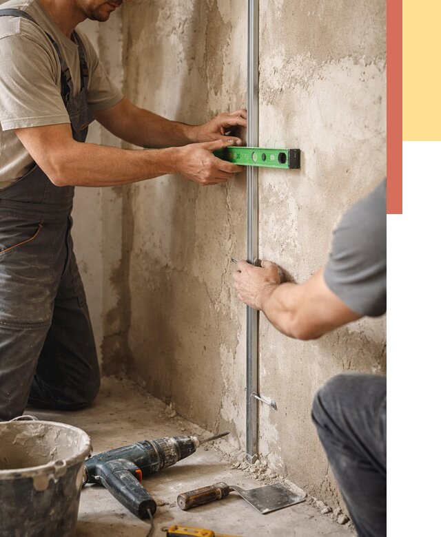 Установка штукатурных маяков в Салехарде от 7493 руб. — быстро и недорого | ОТДЕЛОЧНИК-Слх