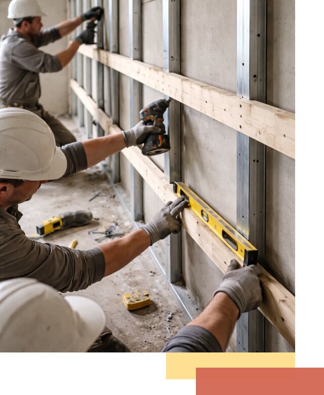 Устройство обрешетки под панели в Салехарде