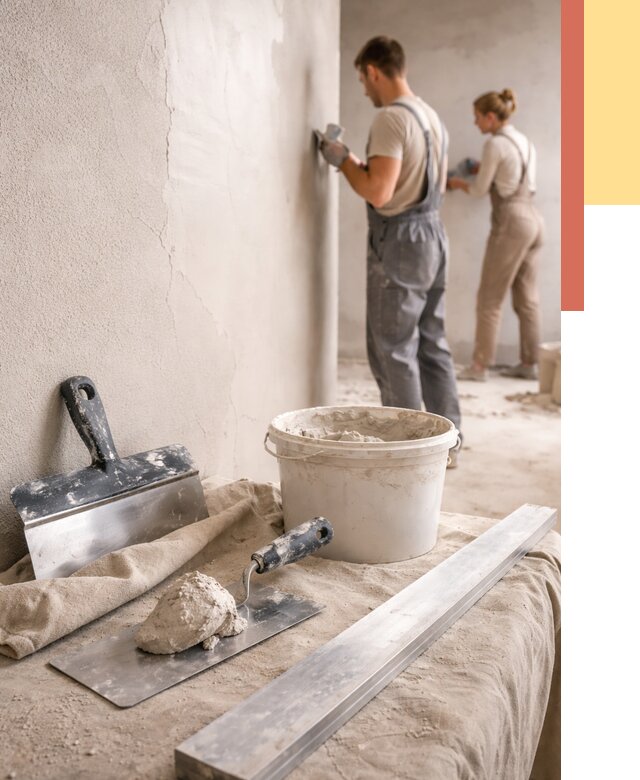 Штукатурка стен гипсовая в Салехарде от 4817 руб/м2 — быстро и недорого | ОТДЕЛОЧНИК-Слх