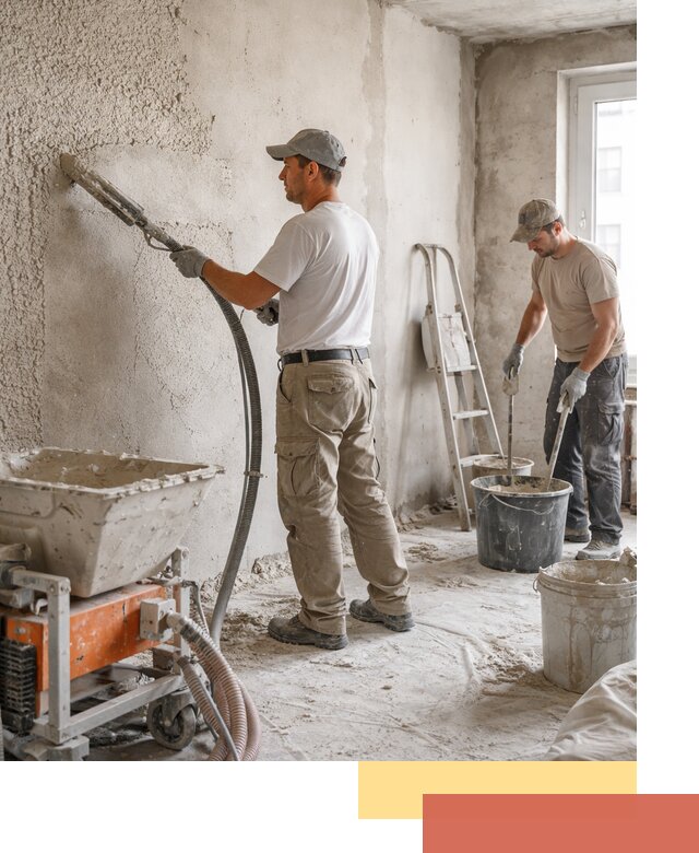 Машинная штукатурка стен в Салехарде — быстро и качественно