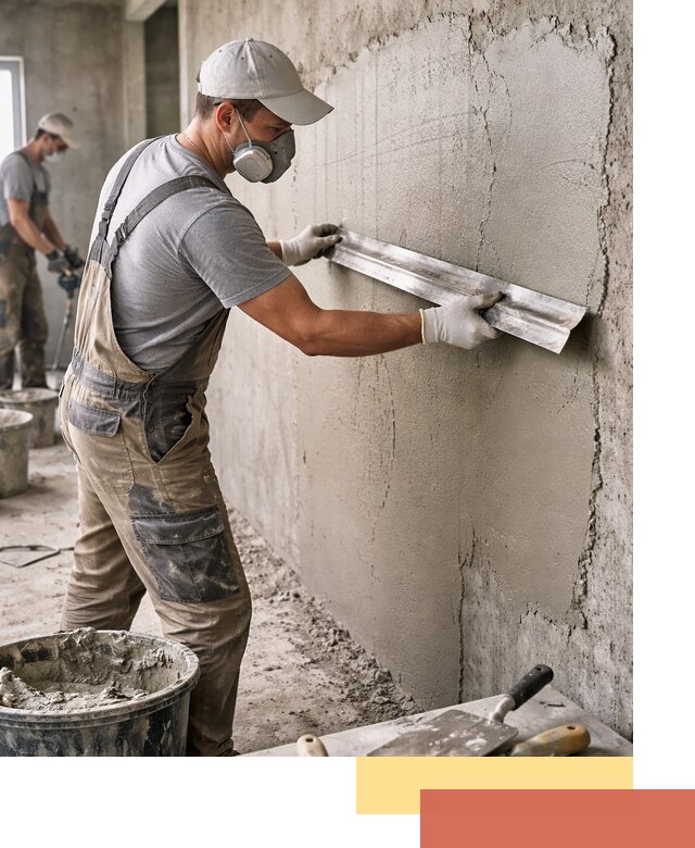 Штукатурка бетонных стен в Салехарде качественно и долговечно