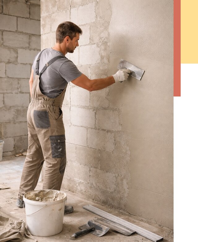 Штукатурка стен из газобетона в Салехарде от 2248 руб./м2 — быстро и недорого | ОТДЕЛОЧНИК-Слх