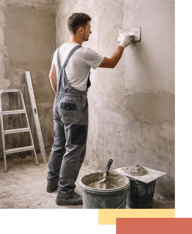 Штукатурка стен в ванной под ключ в Салехарде