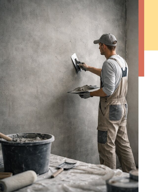 Декоративная штукатурка под бетон в Салехарде от 2676 руб./м² — нанесение под ключ | ОТДЕЛОЧНИК-Слх