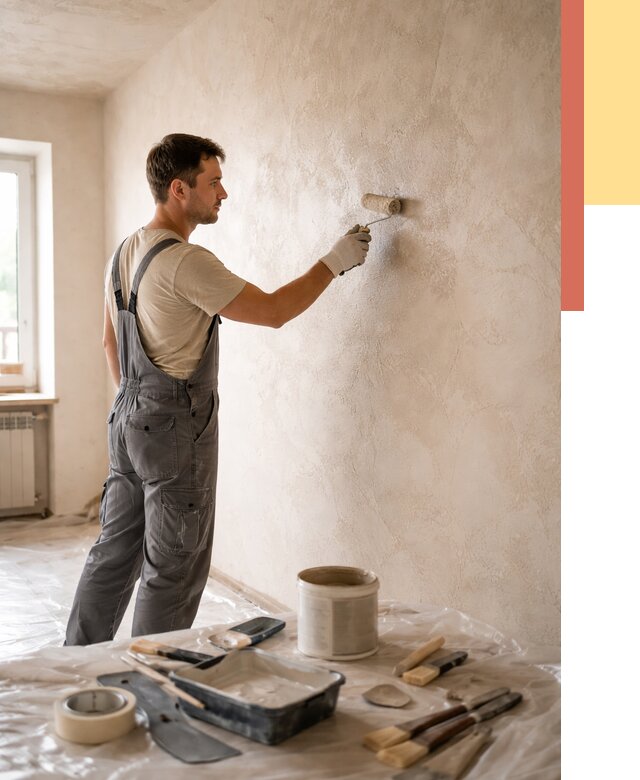 Нанесение лессирующей краски по декоративке в Салехарде от 1873 руб. | ОТДЕЛОЧНИК-Слх