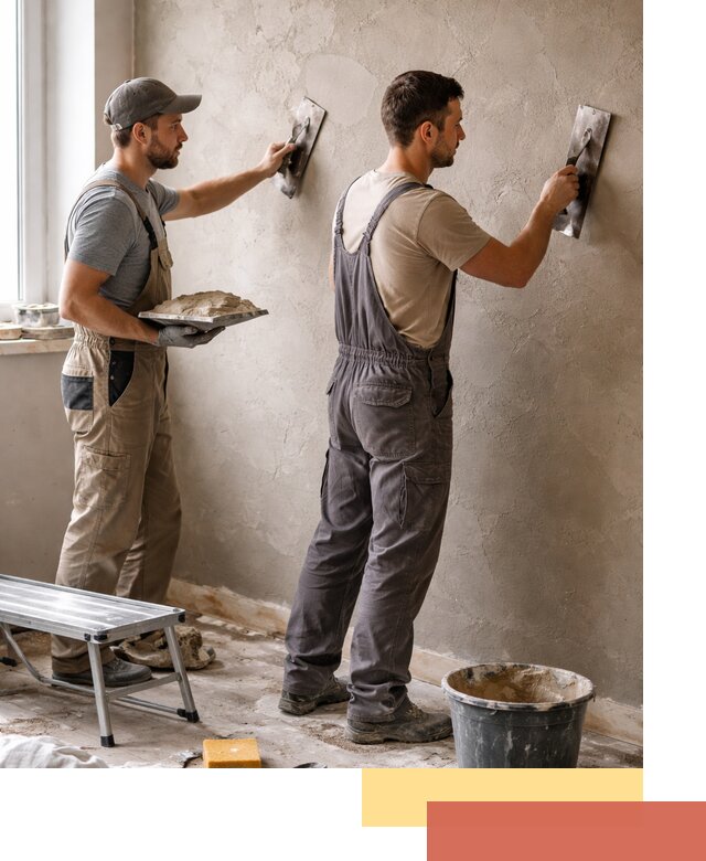 Ремонт декоративной штукатурки и восстановление фактуры в Салехарде