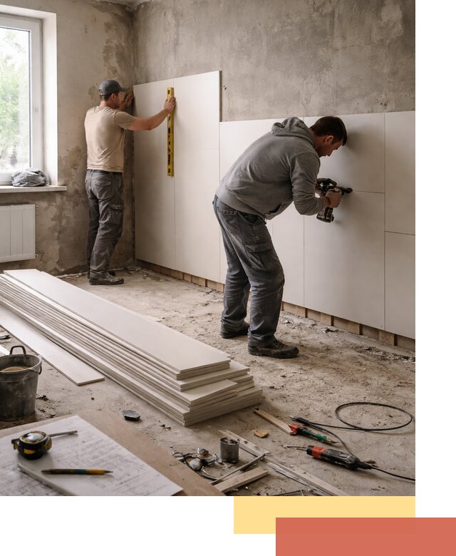 Монтаж ПВХ панелей на стены в Салехарде качественно и быстро