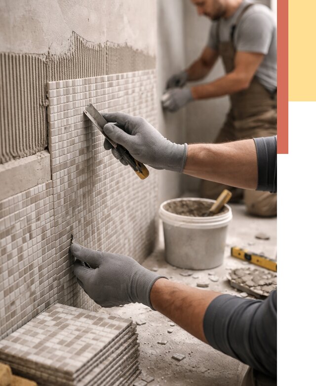 Облицовка стен мозаикой в Салехарде от 3425 руб/м2 — укладка мозаики на стены | ОТДЕЛОЧНИК-Слх