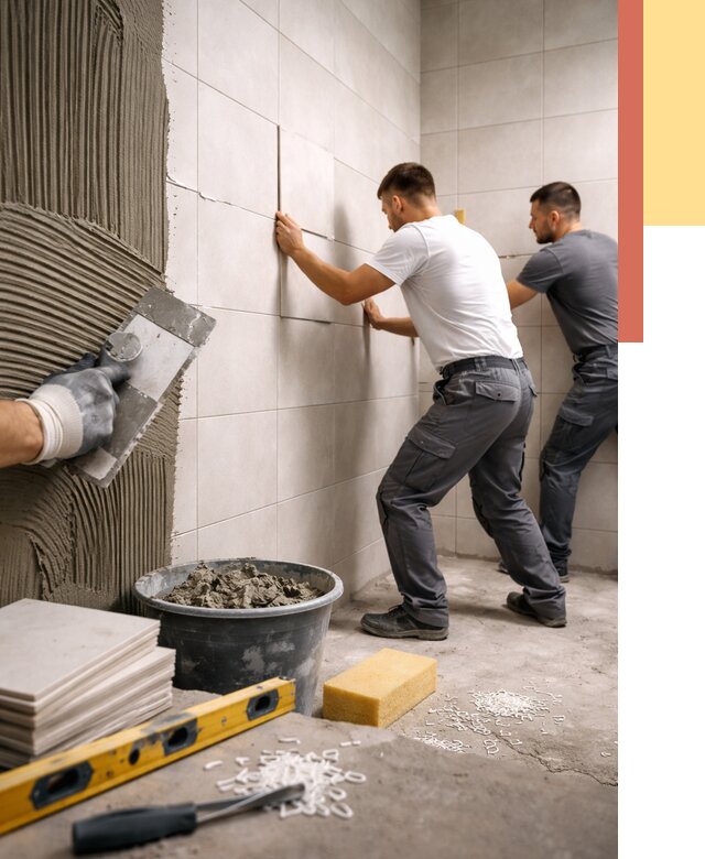 Укладка плитки на стены в Салехарде от 910 руб. — качественно и недорого | ОТДЕЛОЧНИК-Слх