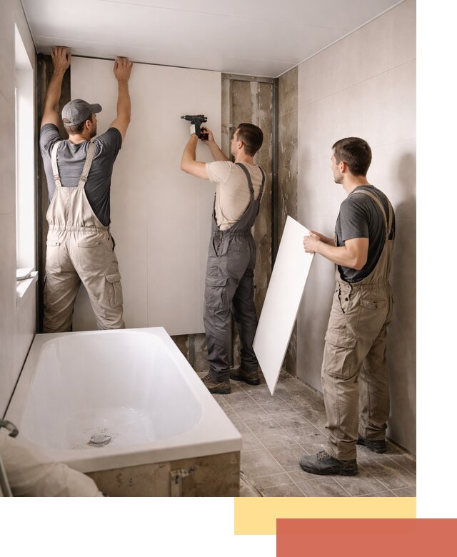 Отделка ванной панели ПВХ профессионально в Салехарде