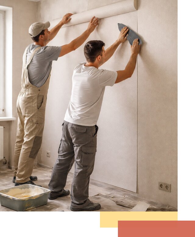 Поклейка виниловых обоев в Салехарде профессионально и качественно