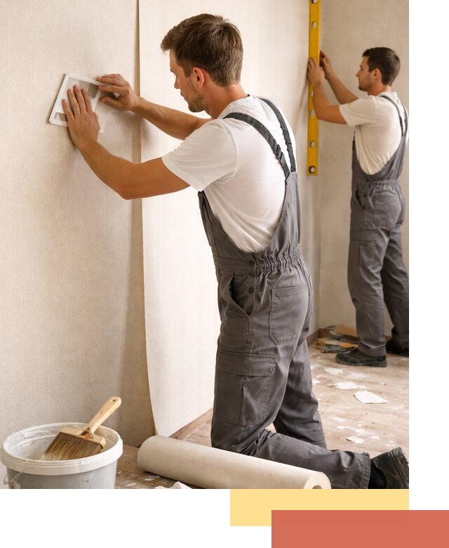 Поклейка бумажных обоев в Салехарде качественно и недорого