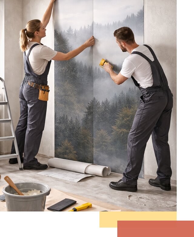 Поклейка фотообоев профессионально в Салехарде под ключ