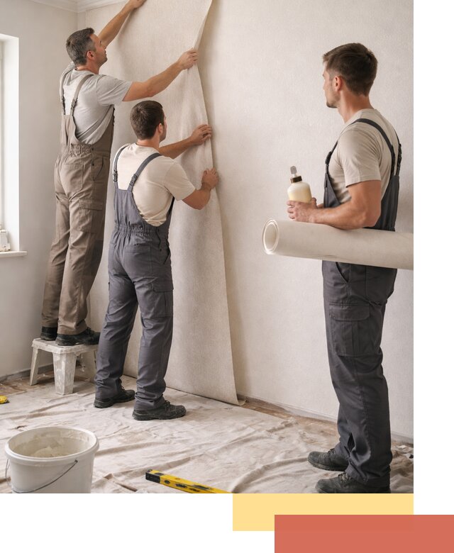 Оклейка стен обоями в Салехарде — качественно и профессионально