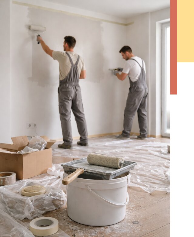 Покраска стен в квартире в Салехарде от 2676 руб/м2 — быстро и недорого | ОТДЕЛОЧНИК-Слх