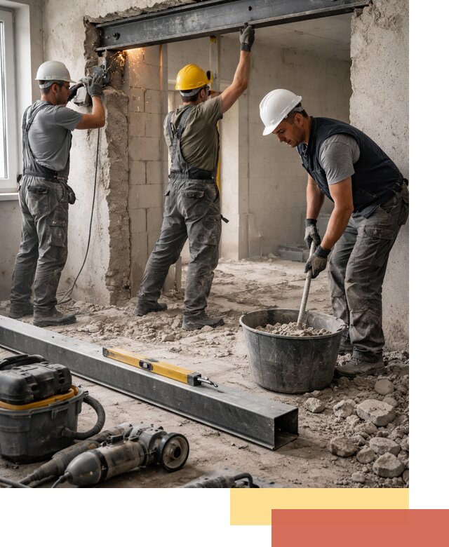 Создание проемов в стенах и несущих конструкциях в Салехарде