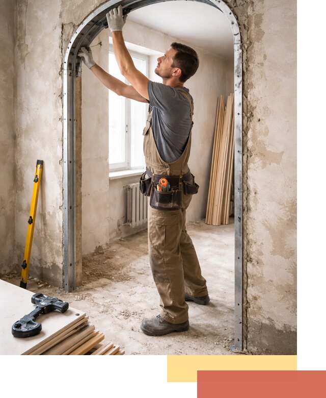 Устройство арочного проема в Салехарде под ключ