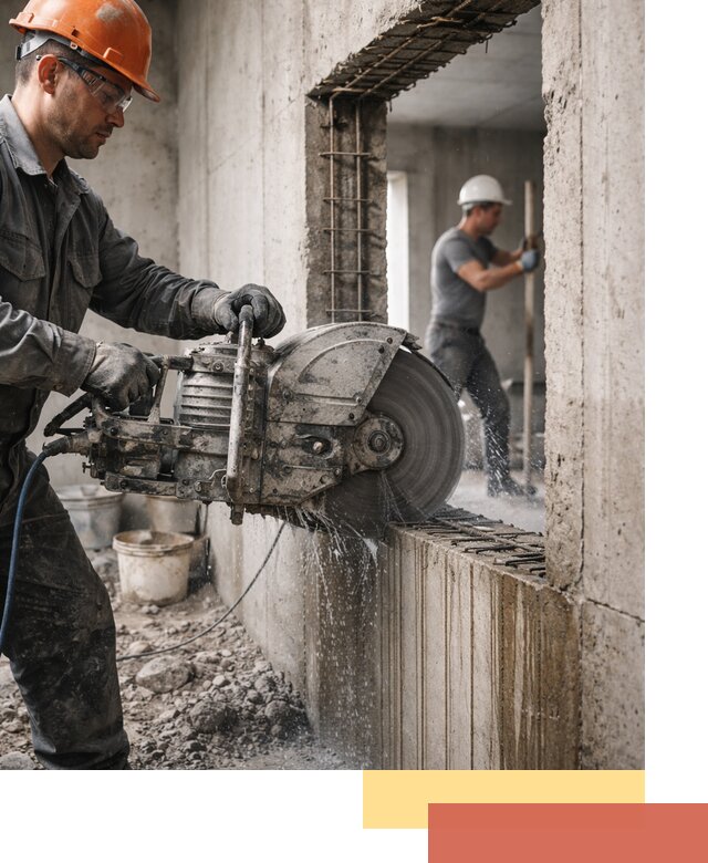 Алмазная резка проемов в Салехарде быстро и точно