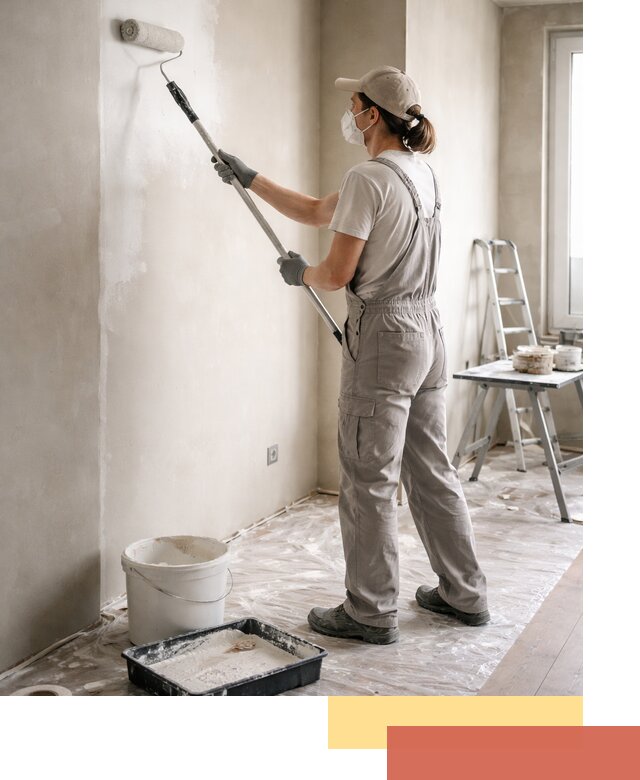 Покраска перегородок из гипсокартона в Салехарде качественно и недорого