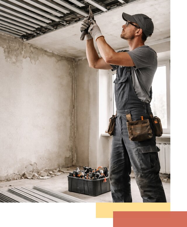 Демонтаж реечного потолка в Салехарде быстро и аккуратно