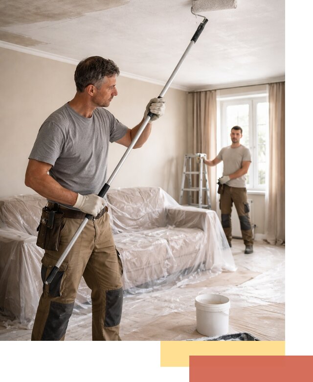 Грунтовка потолка в Салехарде — подготовка под покраску и отделку