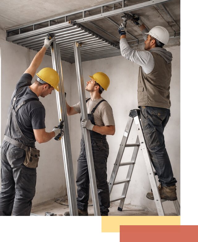 Монтаж реечного потолка под ключ в Салехарде