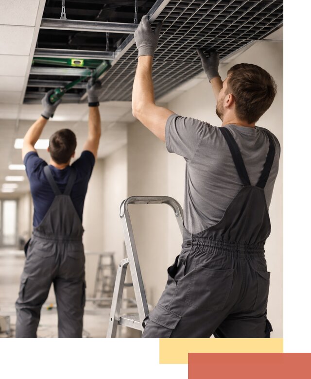 Монтаж потолка Грильято в Салехарде: установка под ключ качественно