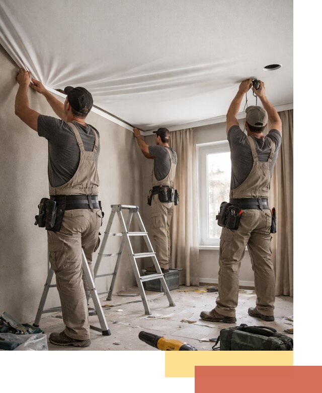 Монтаж матового натяжного потолка в Салехарде качественно и быстро