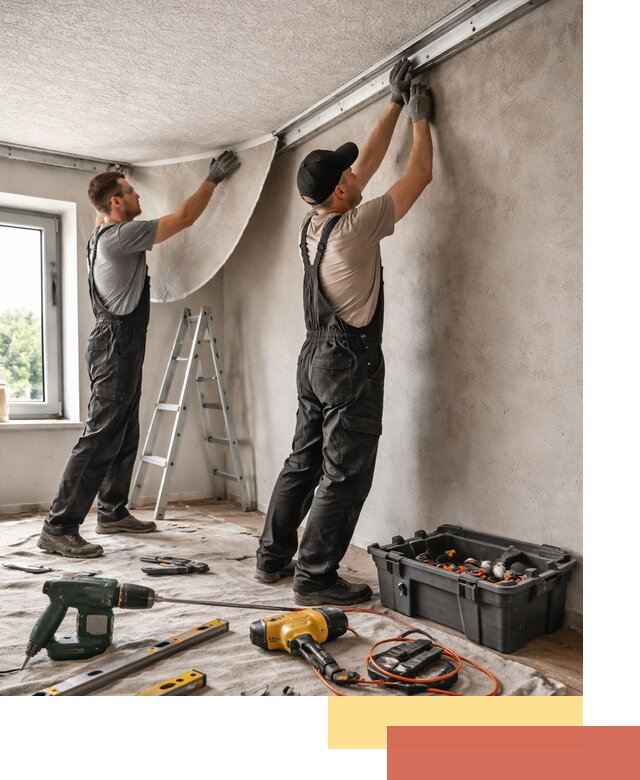 Монтаж фактурного натяжного потолка в Салехарде качественно и быстро