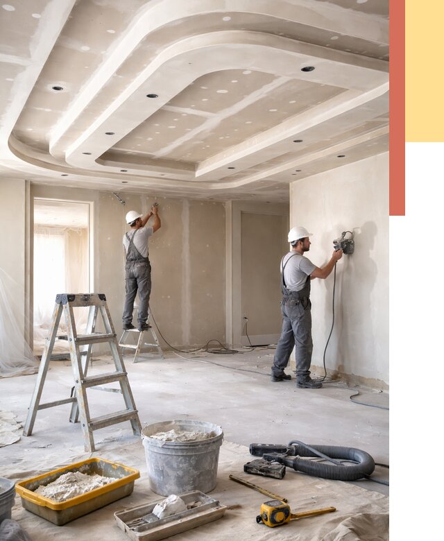 Многоуровневый потолок из гипсокартона в Салехарде от 803 руб. под ключ | ОТДЕЛОЧНИК-Слх