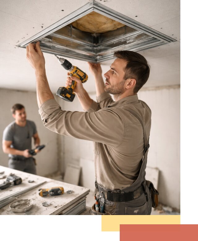 Монтаж люка в потолок из ГКЛ в Салехарде