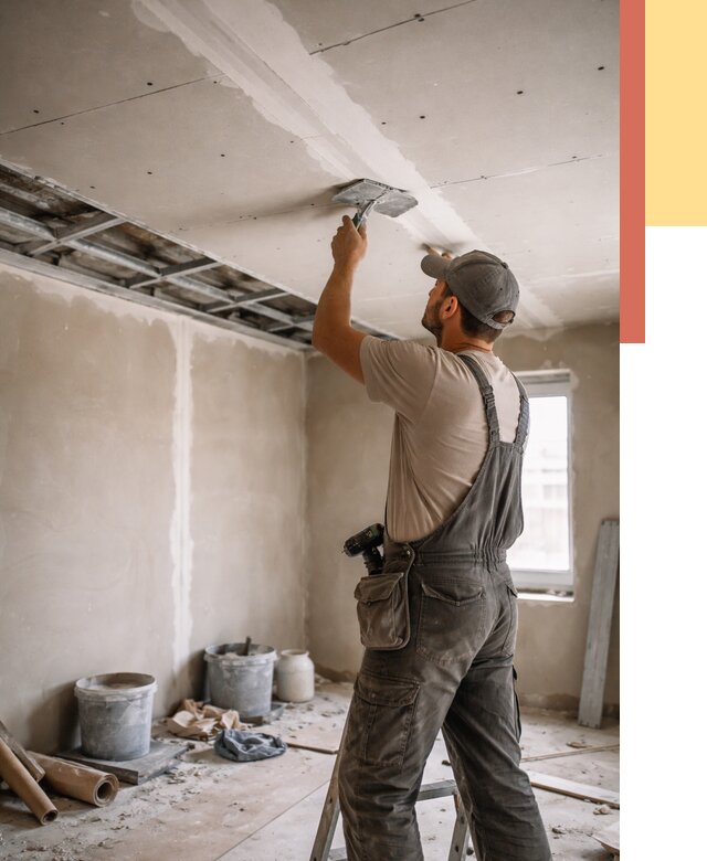 Ремонт потолка из гипсокартона в Салехарде от 696 руб./м² — быстро и недорого | ОТДЕЛОЧНИК-Слх