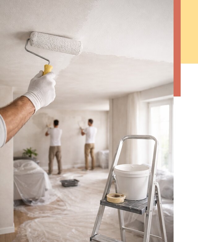 Покраска потолка акриловой краской в Салехарде от 2676 руб. | ОТДЕЛОЧНИК-Слх