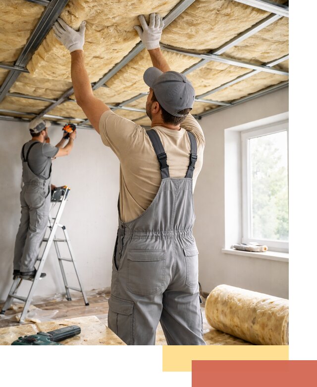 Утепление потолка под ключ в Салехарде качественно и быстро