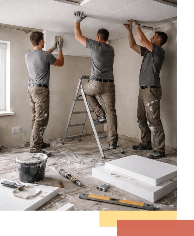 Утепление потолка пенопластом в Салехарде быстро и качественно