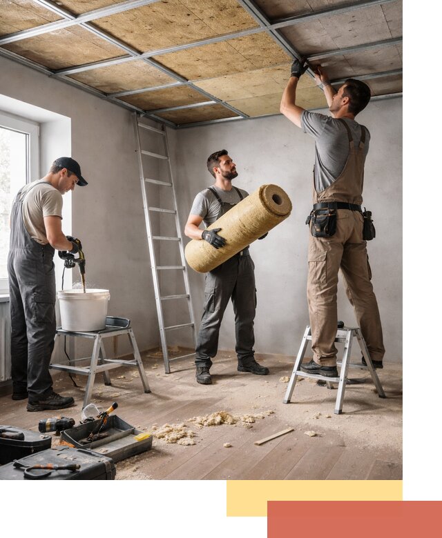 Шумоизоляция потолка в Салехарде: профессиональный монтаж и отделка